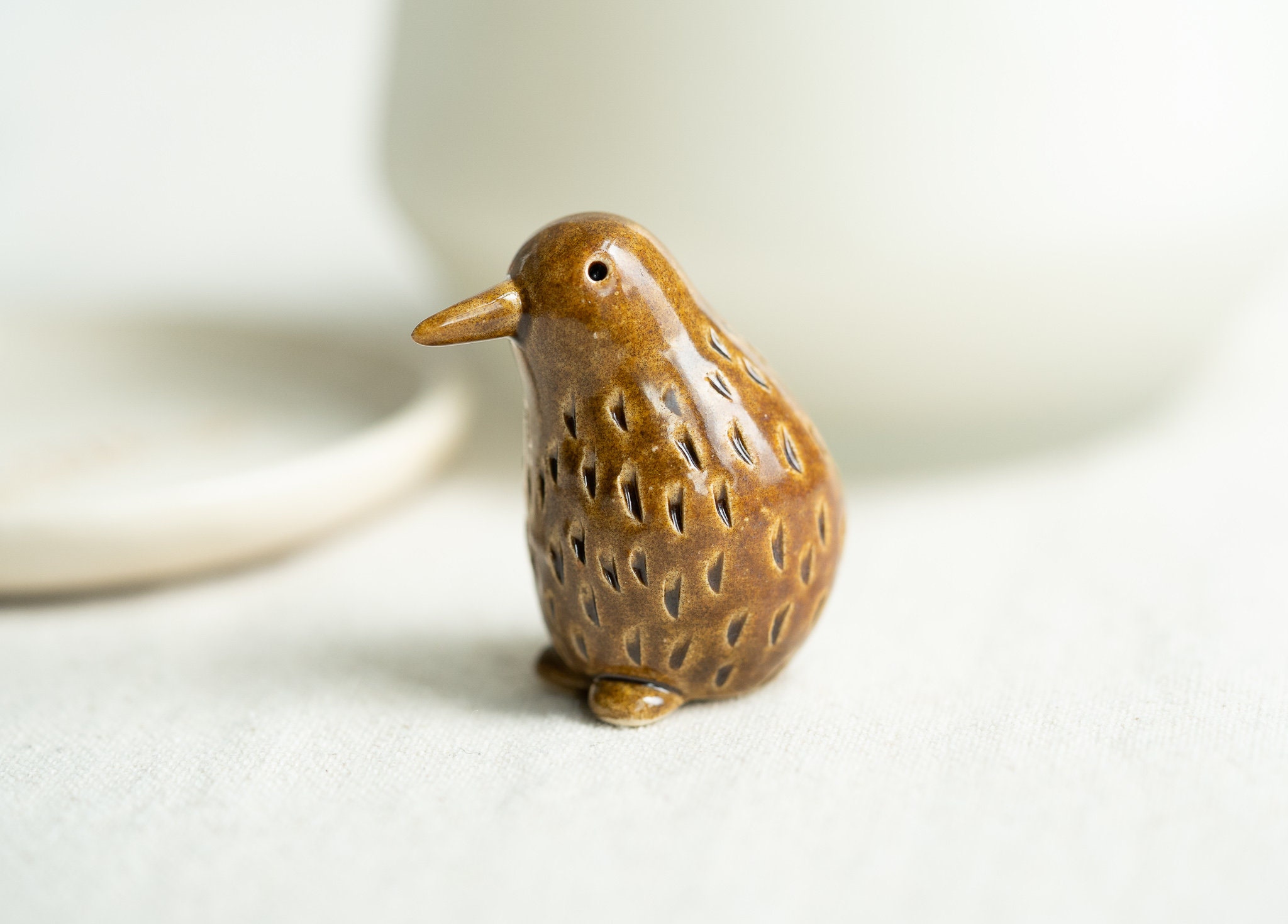 Handmade Ceramic Kiwi Bird Figurine Etsy