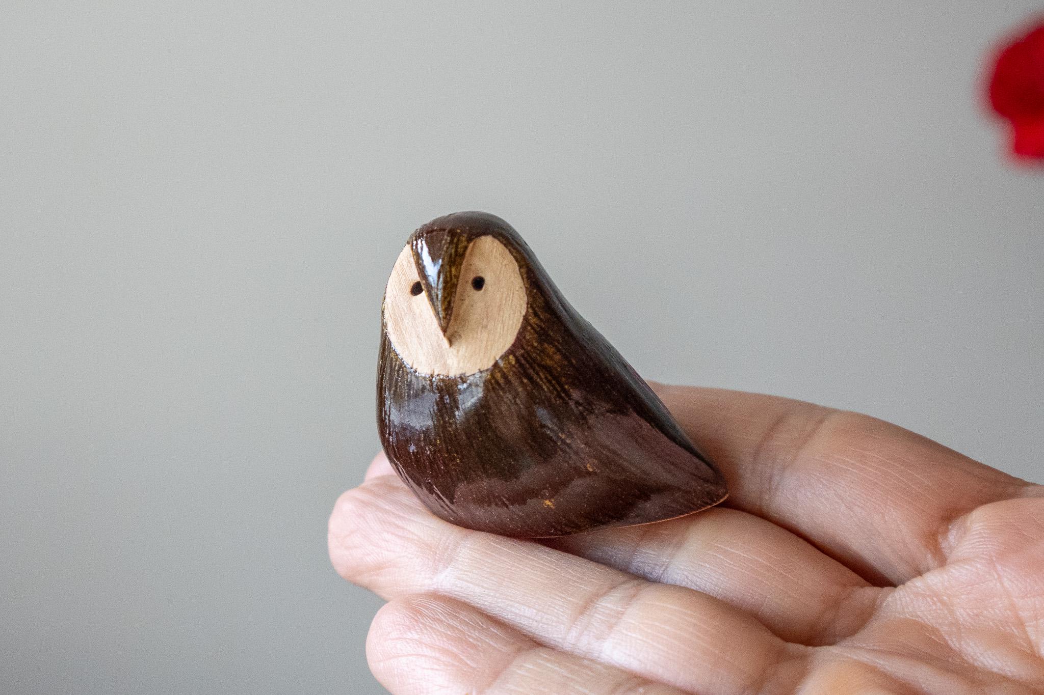 Handmade Ceramic Owl Figurine