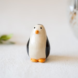Handmade Ceramic Penguin Figurine