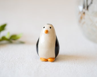 Handmade Ceramic Penguin Figurine