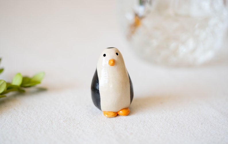 Handmade Ceramic Penguin Figurine image 2