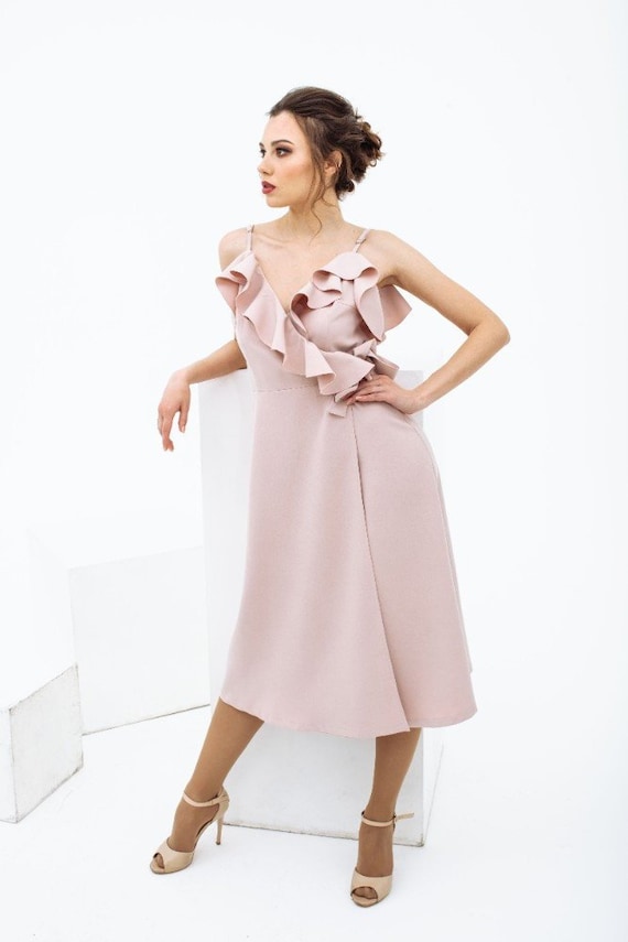 pink sundress womens