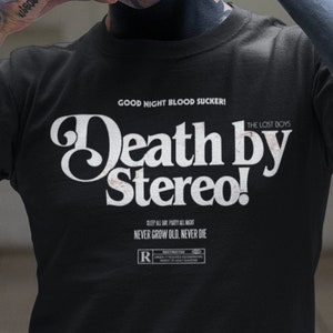 The Lost Boys Shirt - 80's Horror - Death by Stereo - Horror Shirt - Lost Boys Movie - Horror Movie Shirt - Vampire Movie Shirt