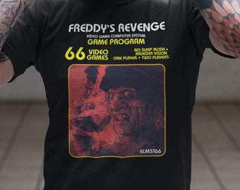 Freddy Krueger Tshirt - Freddy's Revenge Retro Game - Horror Movie Shirt - Halloween Shirt - Mens Tee - Horror Movie Shirt - The Horror Fan