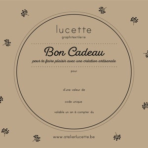 Bon Cadeau para baixar ou Carte Cadeau para receber pelo correio