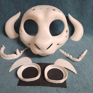 Small Dragon Fursuit Head Blank
