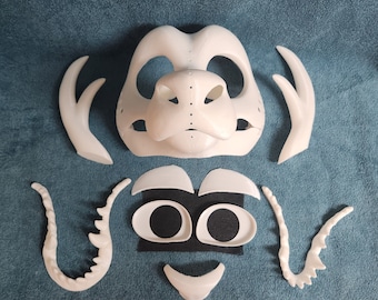 Noodle Dragon V2 Fursuit Head Blank