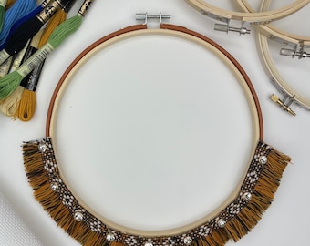 Tribal Fringe Decorative Embroidery Hoop