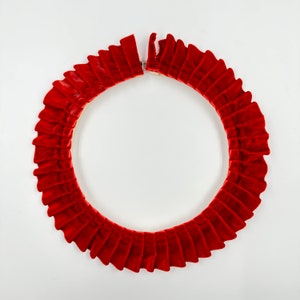 Red pleated velvet Decorative Embroidery Hoop