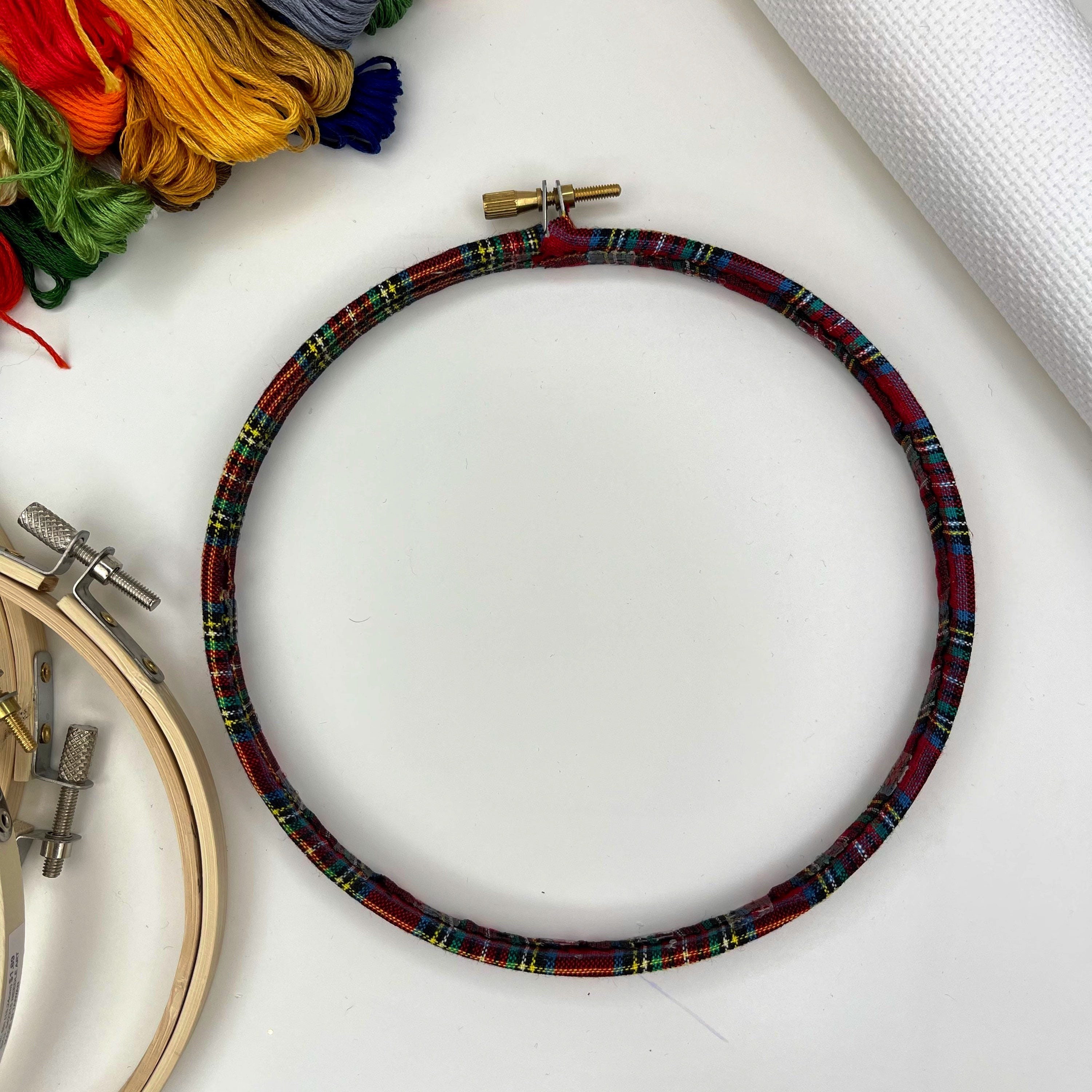 Buy Decorative Wrapped Embroidery Hoops. Christmas Holiday Frames for  Embroidery Cross Stitch. Online in India 