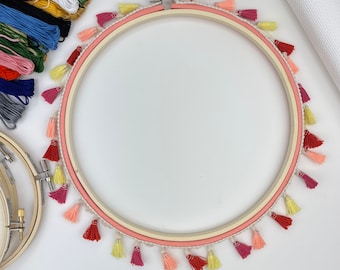 Mini Tassel Fringe Decorative Embroidery Hoop