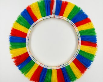 Rainbow Fringe Decorative Embroidery Hoop