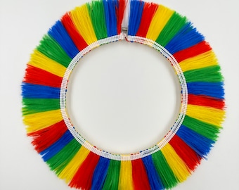 Rainbow Fringe Decorative Embroidery Hoop