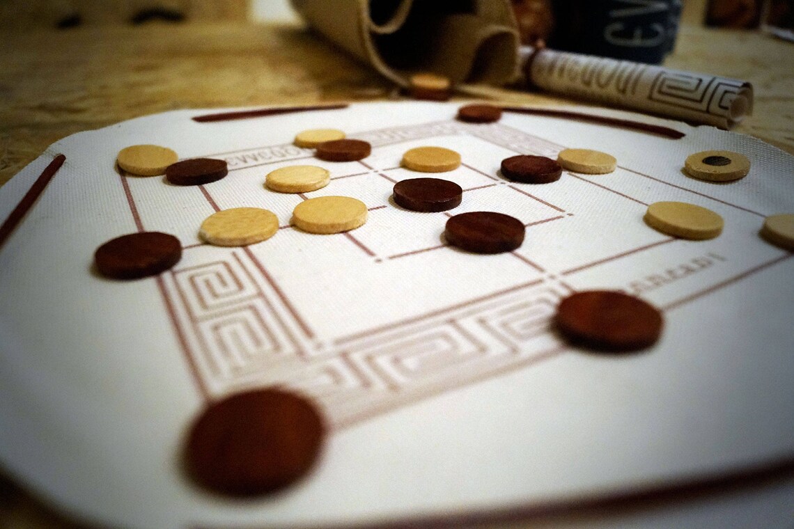 Enneadi Ancient Greek Game Top Quality Handcrafted Board Etsy
