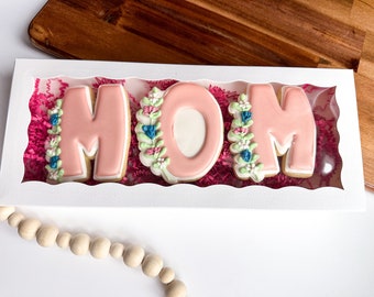 Mother’s Day Mom floral Decorated Sugar Cookies