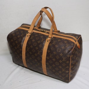 Louis Vuitton New- Unique- Keepall 55 Macassar shoulder strap in brown  monogram canvas customized JOKER Cloth ref.478275 - Joli Closet