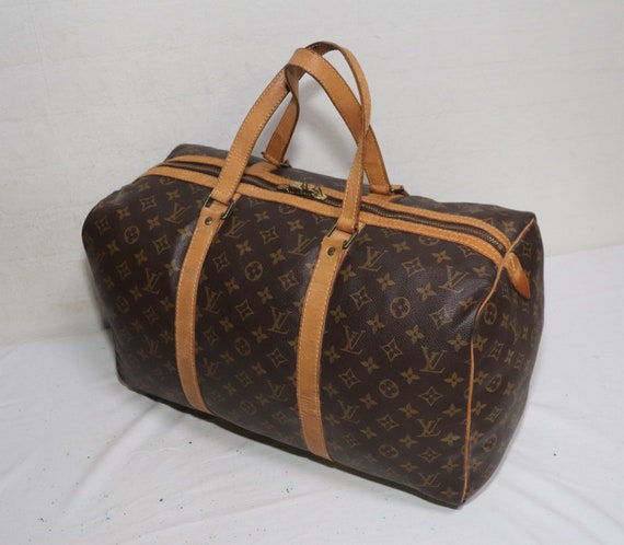 Shop for Louis Vuitton Monogram Canvas Leather Sac Souple 45 cm Duffle Bag  - Shipped from USA