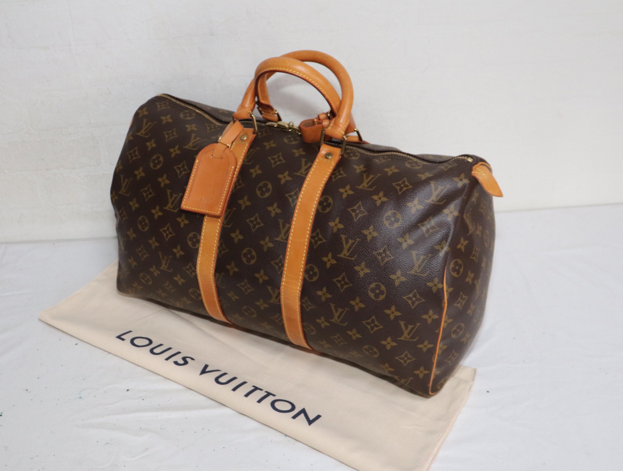 Vintage Louis Vuitton Monogram Weekender Canvas & Leather Travel Bag – Modig