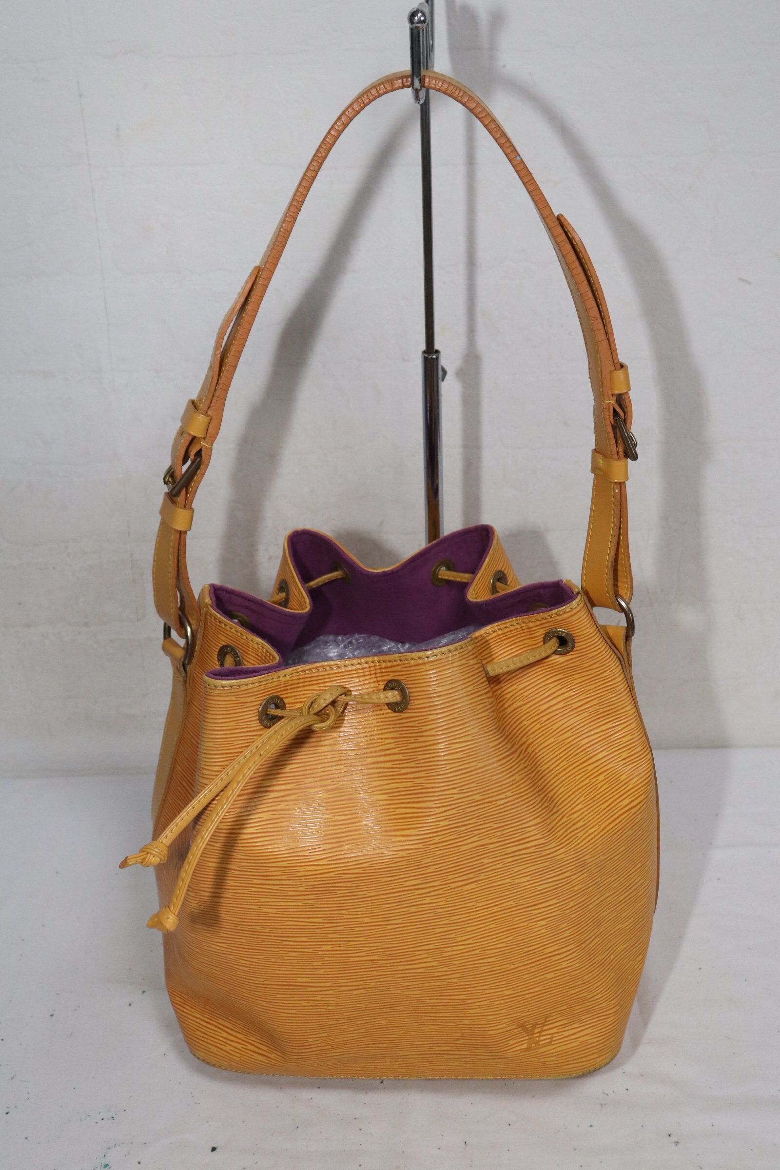 Authentic Preloved Louis Vuitton Yellow EPI Leather Petite Noe Bag