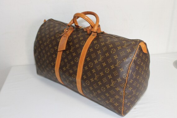 Authentic LOUIS VUITTON Monogram Keepall 55 Carry-on Travel 