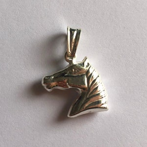 Silver Horse Pendant Equus - Horse Necklace - Horse Head Pendant - Equine Jewelry - Equestrian Jewelry - Horse Themed Jewelry - Gift Idea