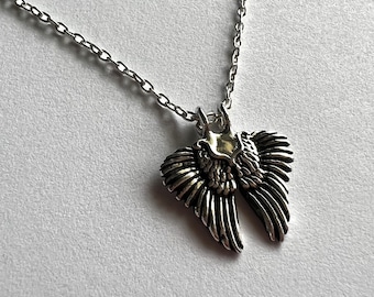 Silver Chain Necklace Gargantilla Alas - Wing Necklace - Wing Pendant - Angel Jewelry - Angel Necklace - Silver Necklace - Silver Jewelry