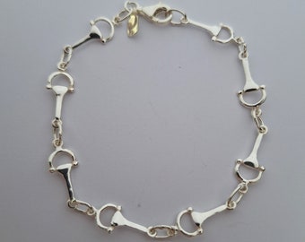 Pulsera de Estribo de Plata - Joyería de Caballo - Pulsera de Caballo - Joyería Equina - Joyería Ecuestre - Montar a Caballo - Regalo para Amantes de los Caballos