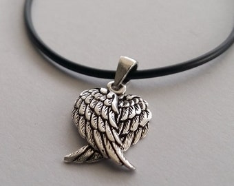 Sterling Silber Engel Flügel Anhänger - Engel Schmuck