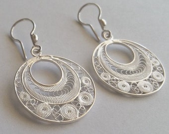 Silver Filigree Earrings