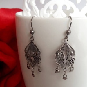 Filigrane Ohrringe Cordoba II - Sterling Silber Ohrringe - Handgemachte Silber Ohrringe - Geschenk Idee