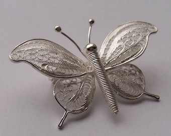 Broche papillon Mariposa Volante - Bijoux en filigrane - Bijoux papillon - Broche en argent sterling - Broche en filigrane - Idée cadeau pour elle