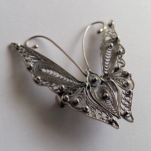 Butterfly Brooch Mariposa Filigrana - Sterling Silver Brooch - Filigree Jewelry - Butterfly Jewelry - Filigree Brooch - Gift Idea for Her