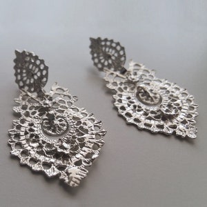 Sterling Silber Ohrringe Victoria - Königliche Ohrringe - Historische Ohrringe - Braut Ohrringe - Geschenk für Sie