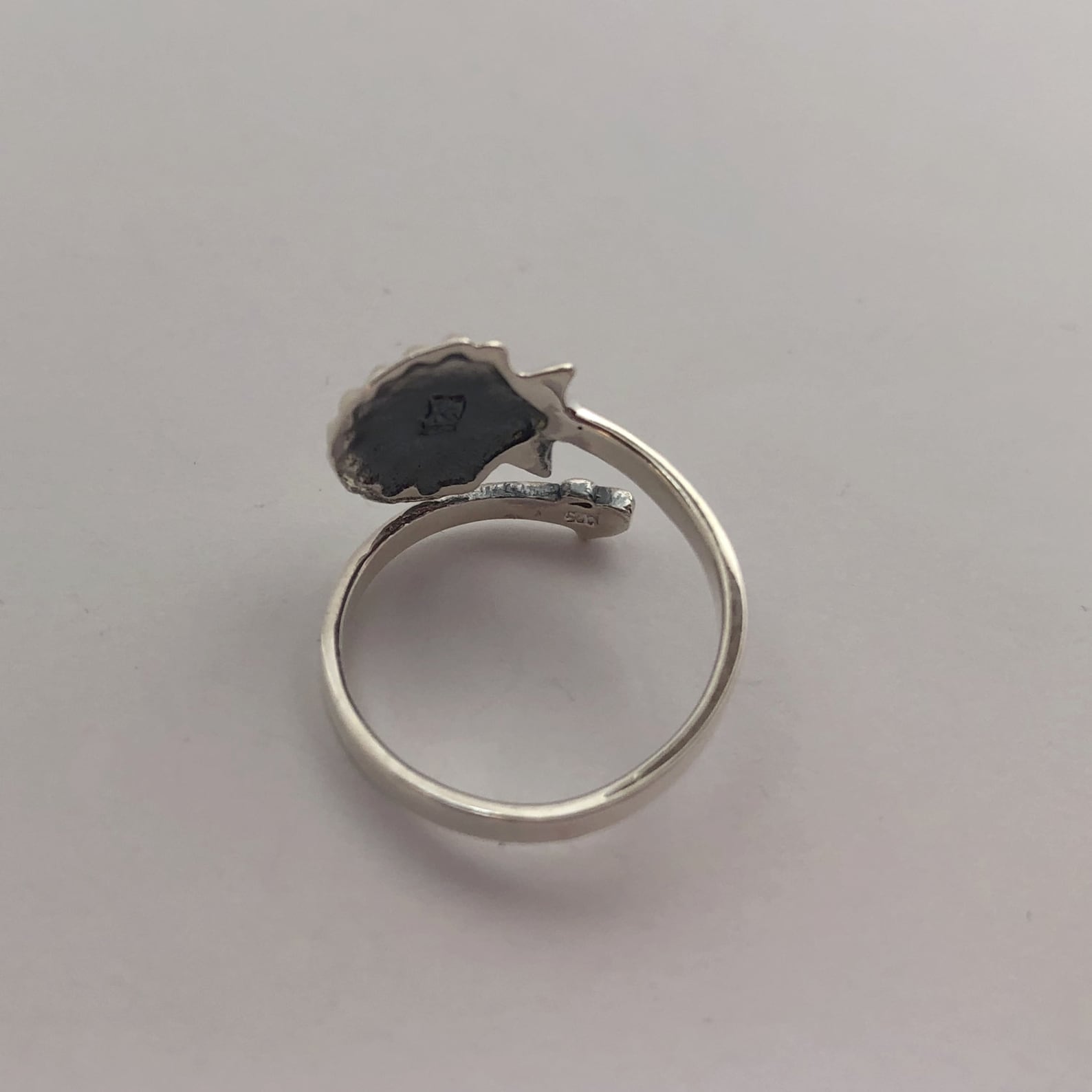 Silver Shell Ring Silver Shell Ring - Silver Ring - Sterling Silver Jewelry - Adjustable ...