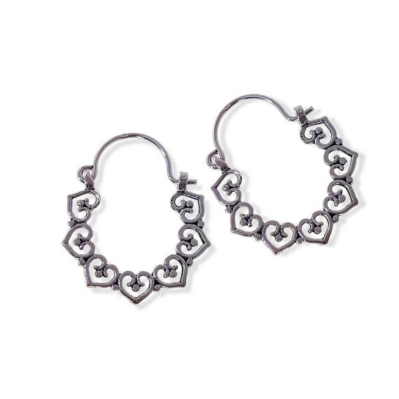 Orecchini A Cerchio A Forma Di Cuore Boho: Grandi E Pendenti, Colore Rosso. Gioielli Fashion E Minimalisti Per Donne E Ragazze, Perfetti Per Ogni Occasione. - 3