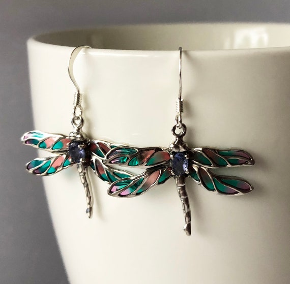 Dragonfly Earrings Libelula Campoamor Dragonfly Jewelry Sterling