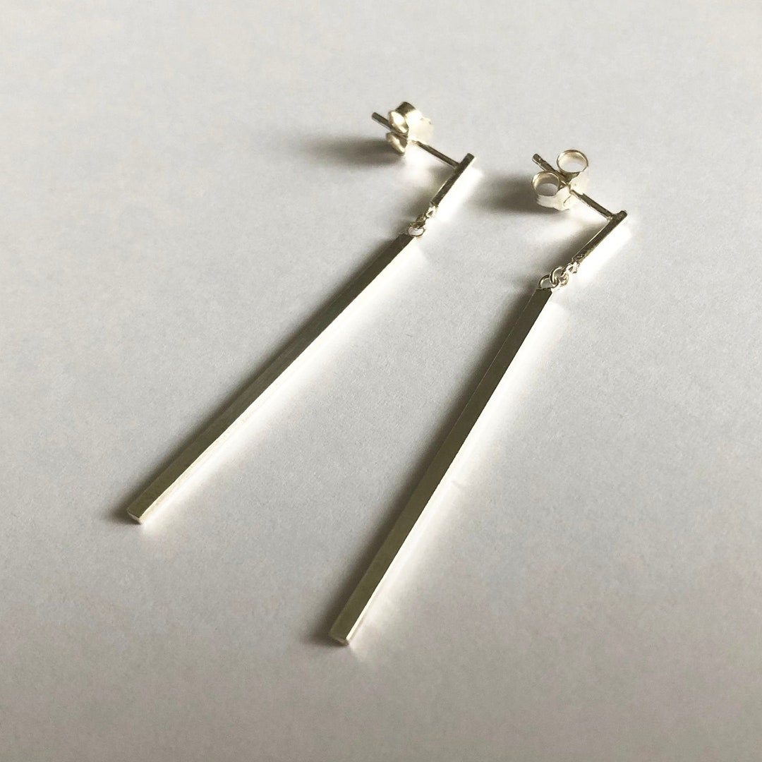 Minimalist Earrings Raya - Sterling Silver Earrings - Minimalist ...
