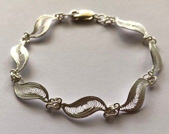 Filigree Bracelet Molinillo - Sterling Silver Jewelry - Filigree Jewelry - Women Jewelry - Handmade Silver Bracelet - Gift Idea for Wife