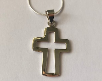 Zilveren kruisketting Cruz Eterno - sterlingzilveren kruishanger - christelijke sieraden - zilveren kruisen - doopcadeau - cadeau-idee