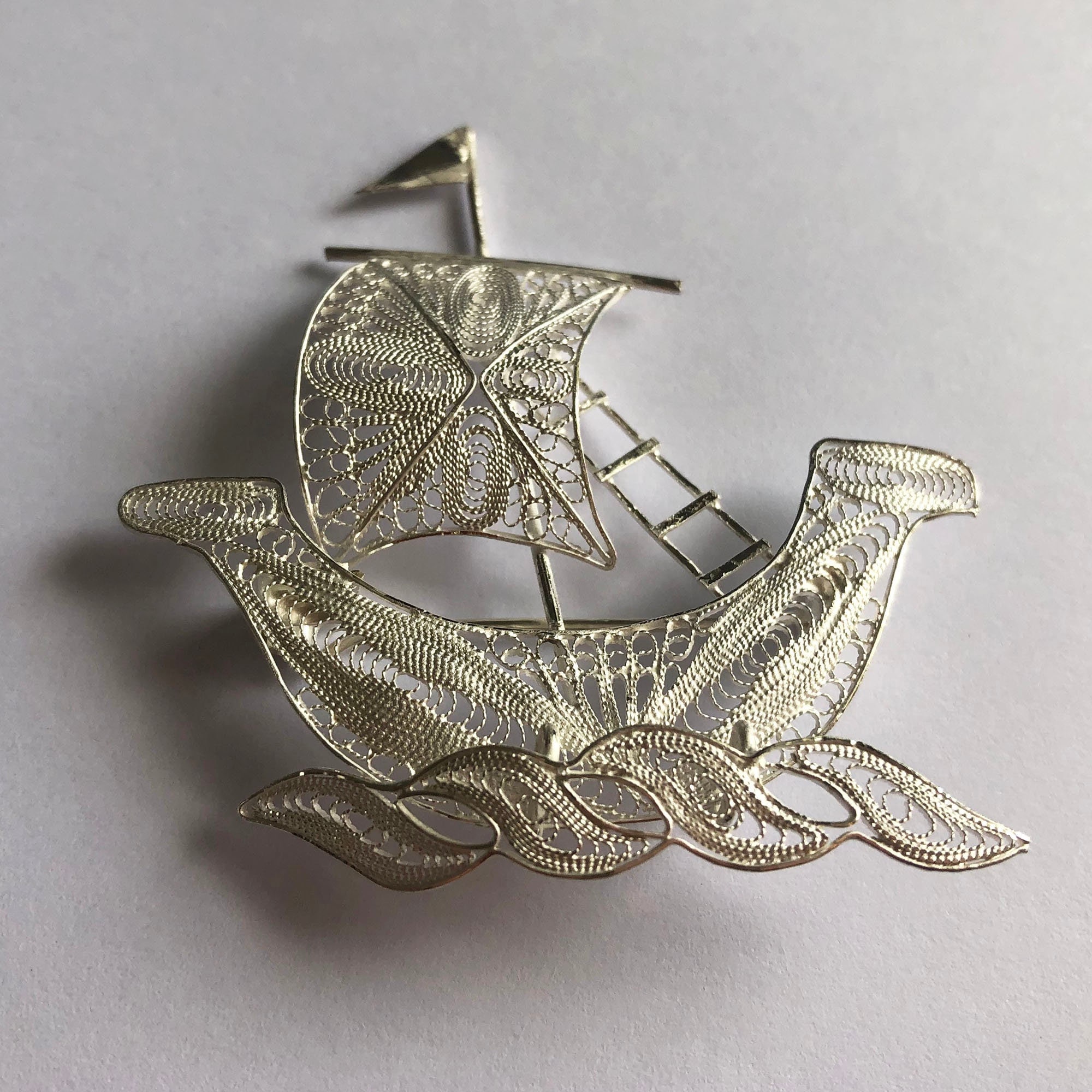 Ship brooch best sale