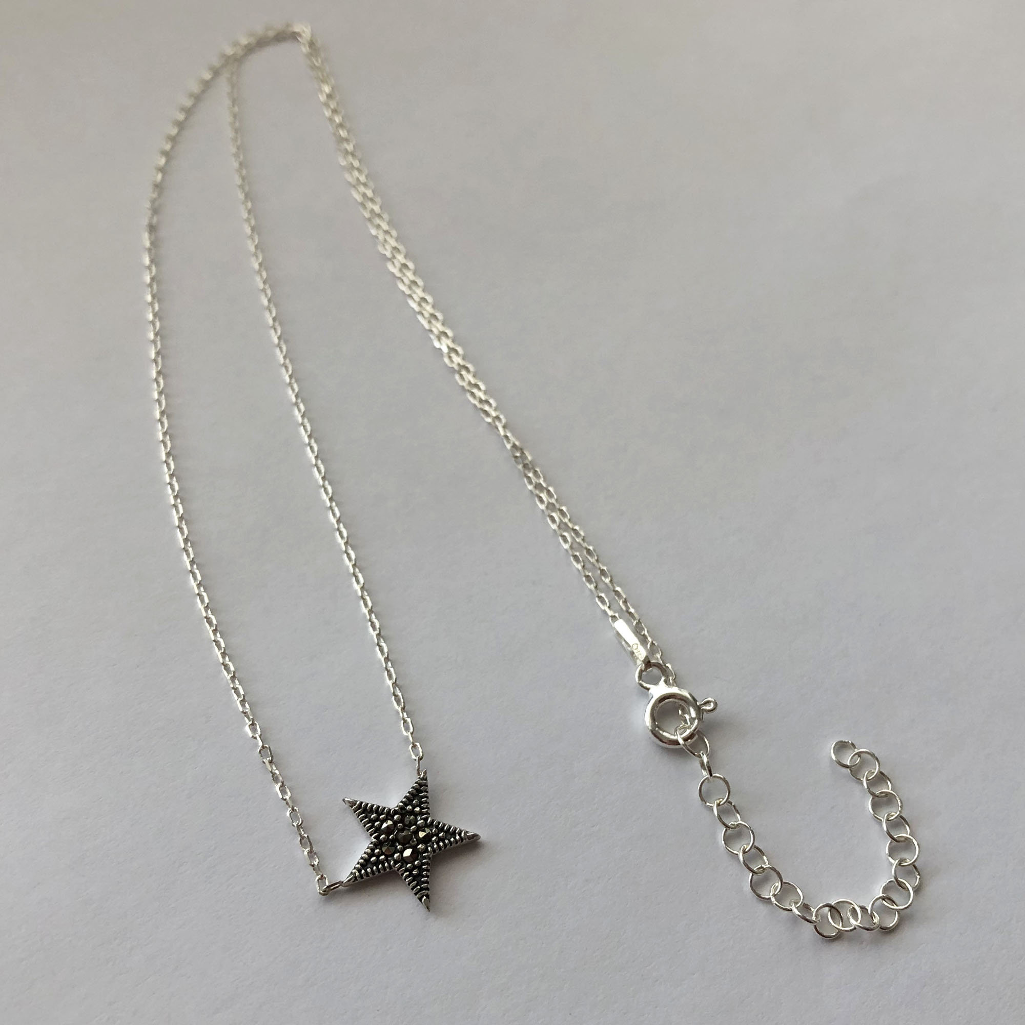 Star Necklace Estrella Star Jewelry Silver Necklace | Etsy