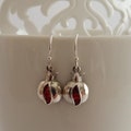 Pomegranate Earrings Granada, Sterling Silver Earrings, Zircon Earrings, Symbol of Abundance, Granada Symbol, Red Earrings, Gift Idea product logo