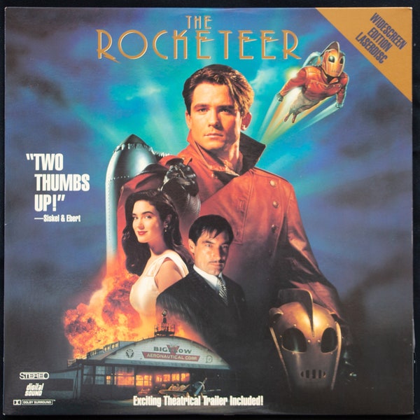 The Rocketeer - Bill Campbell - LASERDISC - Extended Play - 109 minutes - Rated PG - Widescreen - color - 1991