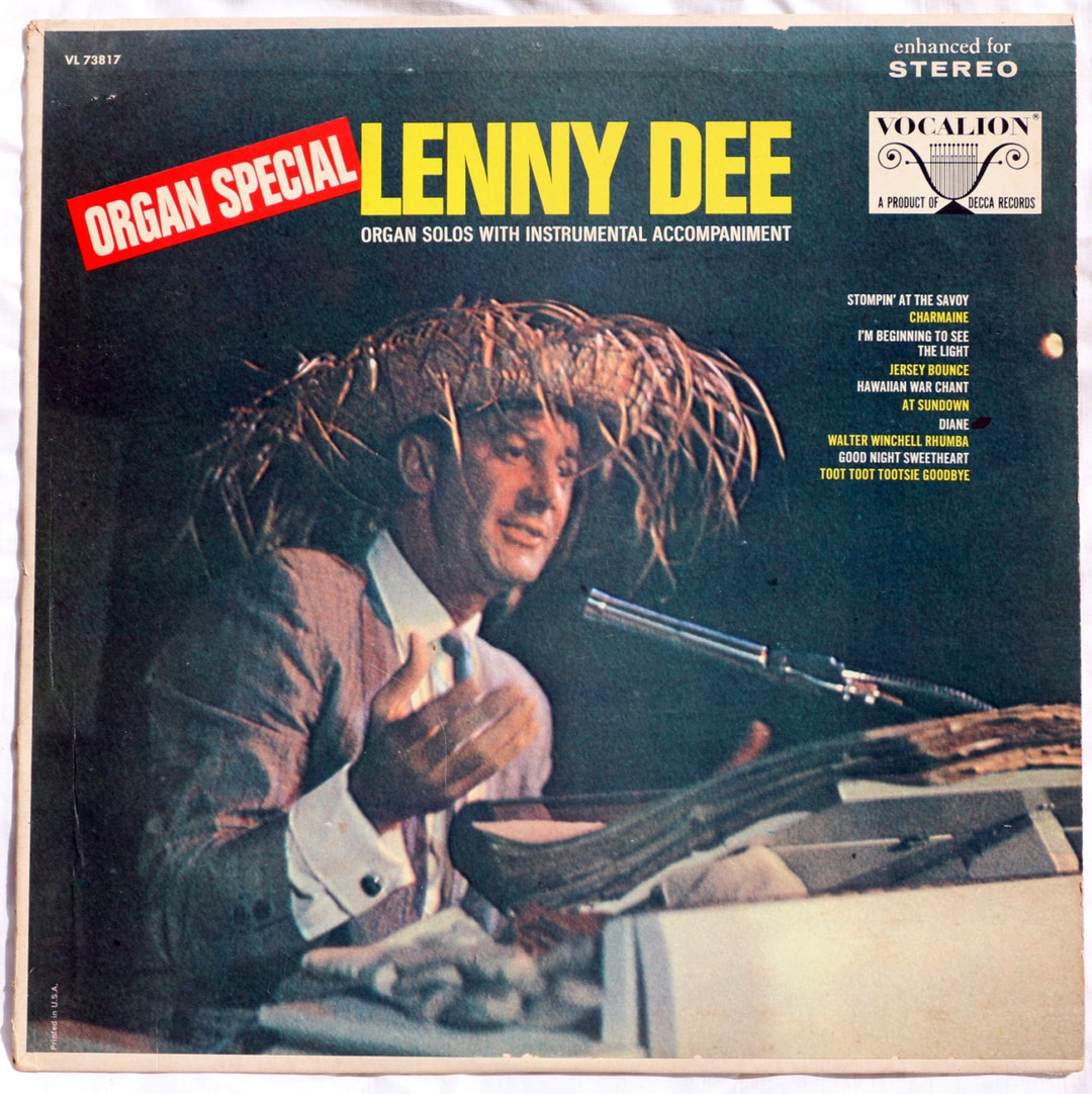 Lenny Dee - Organ Special - 1968 - VL 73817 - Vinyl - Etsy Australia