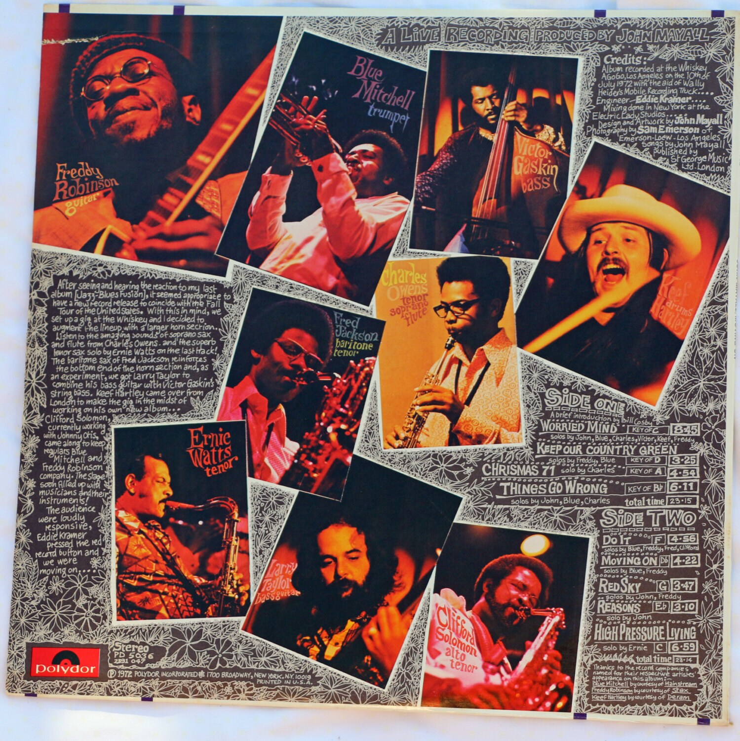 John Mayall, Moving On 1972 PD-5036 Vinilo - Etsy España