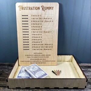 Frustration Rummy Laser Cut Board Game | Etsy