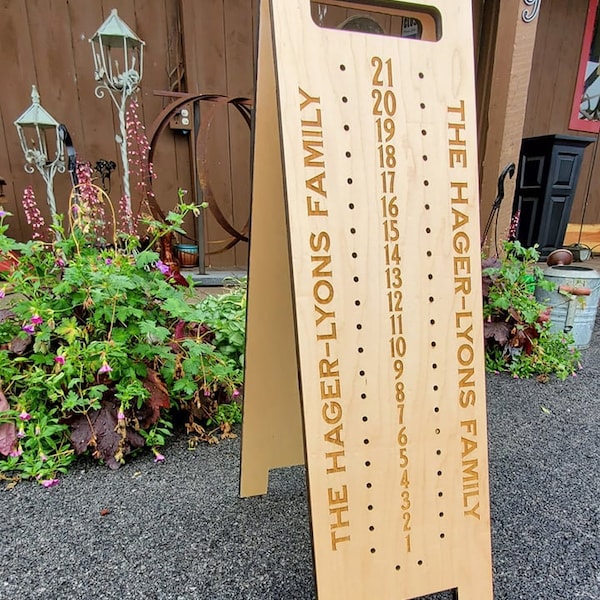 Custom Standing Cornhole / Horseshoe Scoreboard