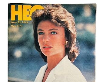 Vintage HBO-gids mei 1979 Jacqueline Bisset De Griekse Tycoon Peanuts Olympiade
