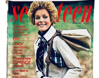 Vtg Seventeen Magazine Februar 1970 Tolle Werbung 70er Jahre Mode Keine abgeschnittenen Seiten