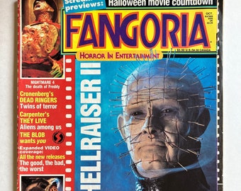 Vtg Fangoria Horror #78 Oct 1988 Psycho II Poster They Live Hellraiser Freddy